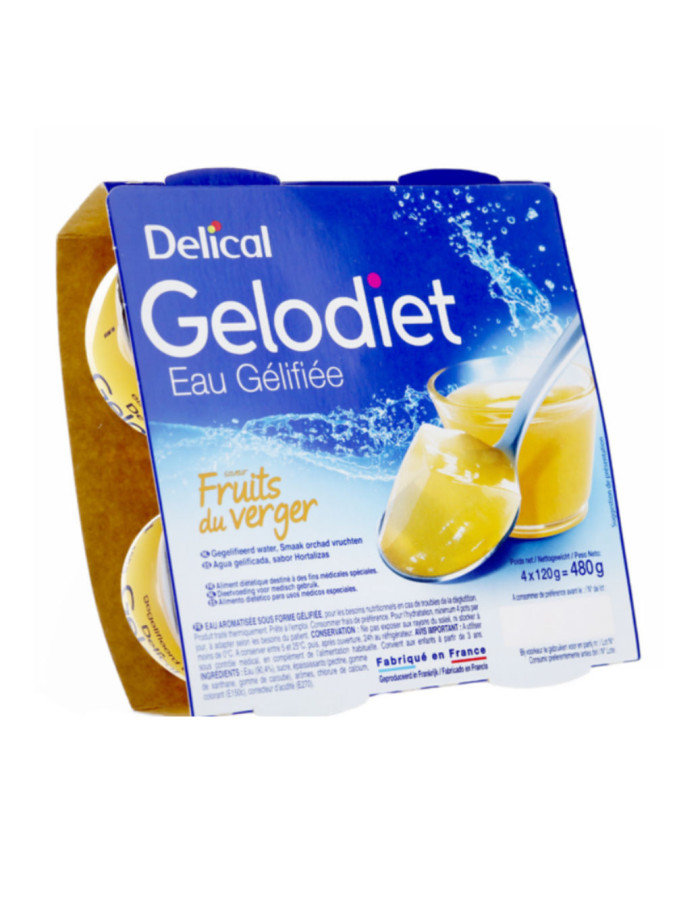 Gelodiet eau gélifiée fruits du verger 4x120g