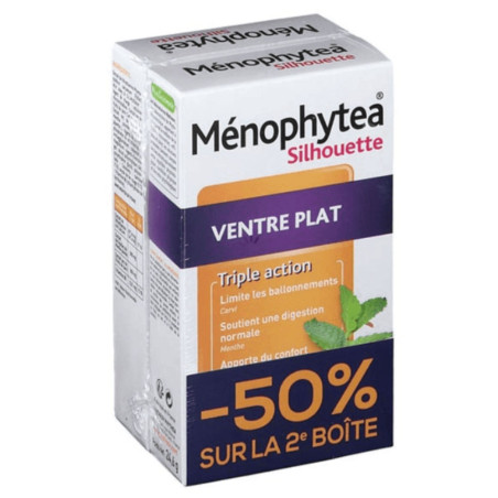 Nutreov Ménophytea Silhouette Ventre Plat Triple Action Lot de 2 x 30 comprimés