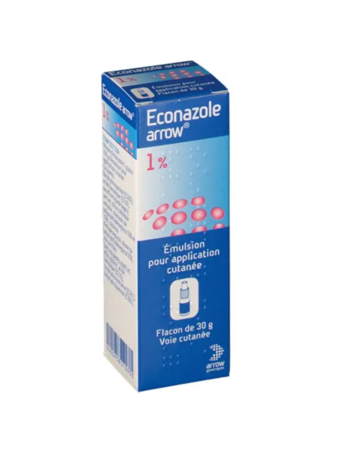 Arrow Econazole 1 %, émulsion pour application cutanée, flacon de 30 g