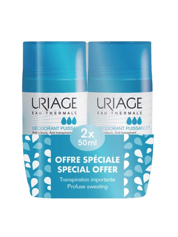 Uriage Déodorant Puissance 3 Lot de 2 x 50 ml