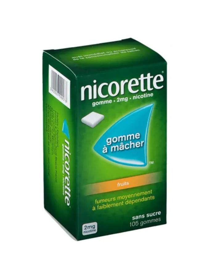 Nicorette 2mg fruits 105 gommes