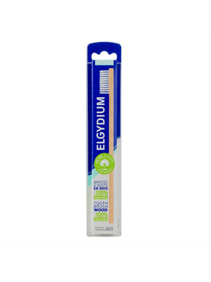 Elgydium Brosse à Dents en Bois Medium