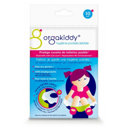 Orgakiddy Protège Cuvette de Toilettes Jetable Extra Large 10 Protections