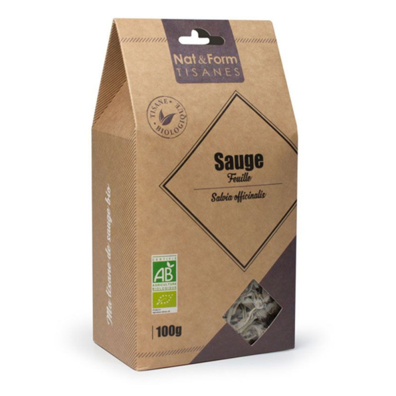 Tisane bio sauge feuille- herboristerie - agriculture France