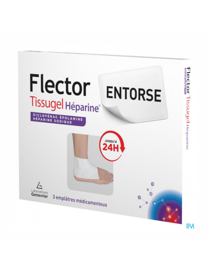 Flector Tissugel Héparine 3 Emplâtres