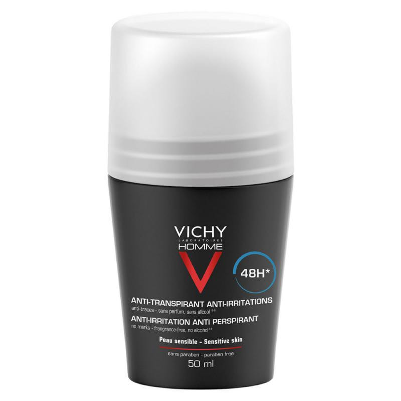 Vichy Homme Déodorant Bille Peaux Sensibles 50 ml