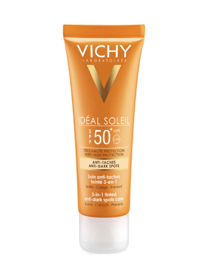 Vichy Idéal Soleil Soin Anti-Taches Teinté 3-en-1 SPF 50+ 50 ml