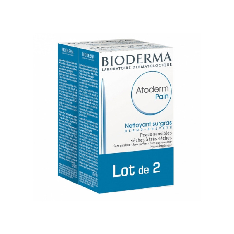 Bioderma Atoderm Intensive Savon Apaisant Surgras Peaux Très Sèches  Atopiques Lot 2 x 150g