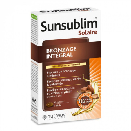 Nutreov Sunsublim Bronzage Intégral Hydratant 30 Capsules