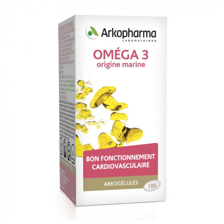 Arkopharma Arkogélules Omega 3 Origine Marine 180 capsules