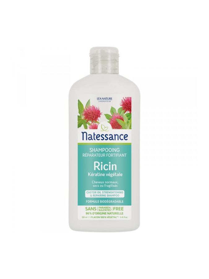Natessance Shampooing Réparateur Fortifiant Ricin 250 ml
