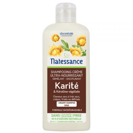 Natessance Shampooing Crème Karité 250 ml