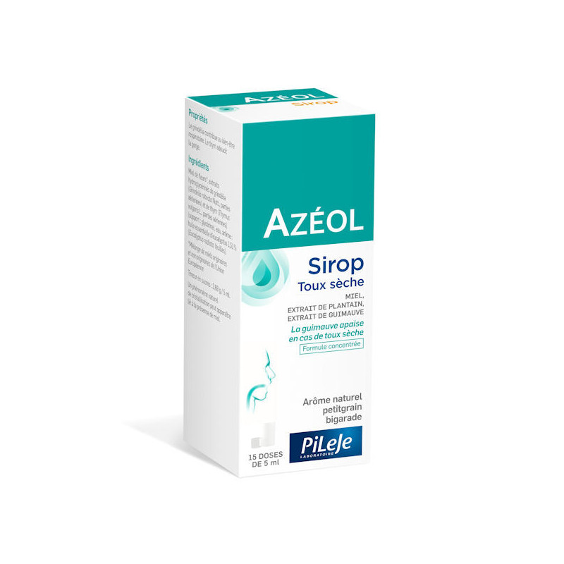 Pileje Azéol sirop toux sèche 75 ml