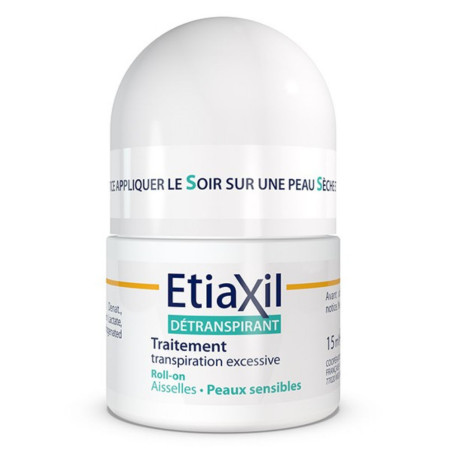 Etiaxil Détranspirant Aisselles Peaux Sensibles Roll On 15ml