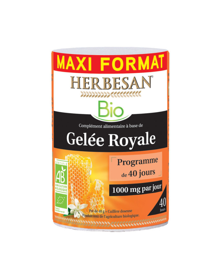 Herbesan Gelée Royale Bio Pot de 40g