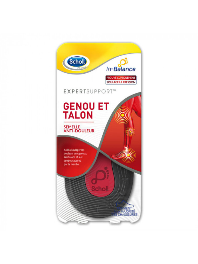 Scholl Semelle anti douleur Genou et talon taille 1