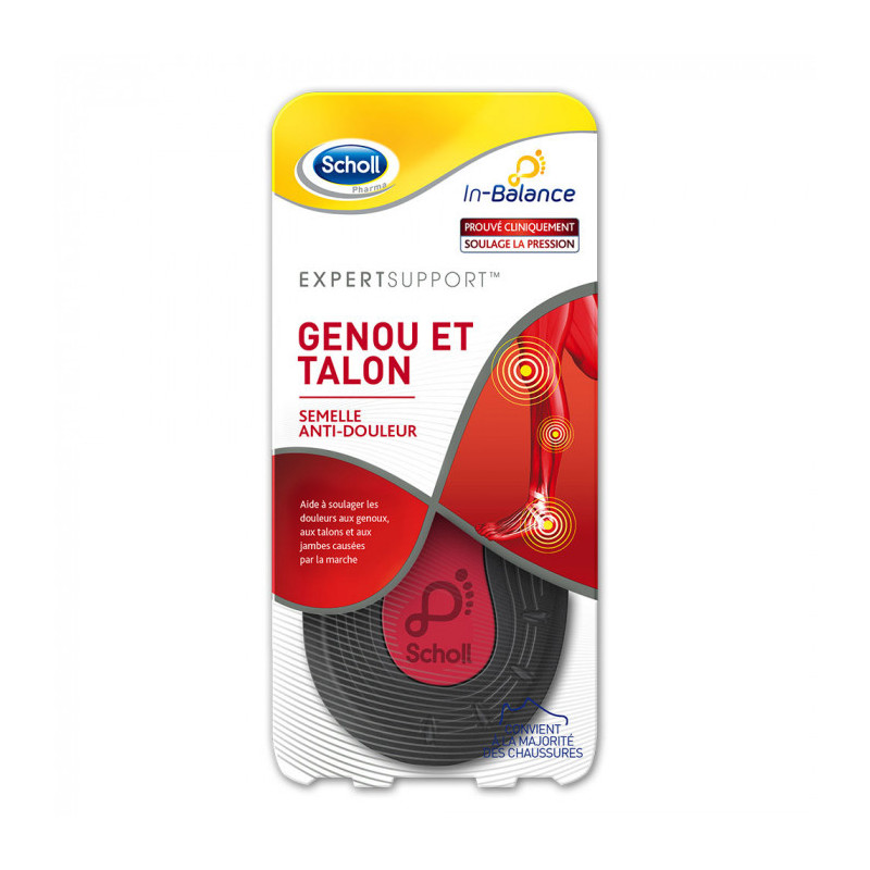 Scholl Semelle anti douleur Genou et talon taille 1