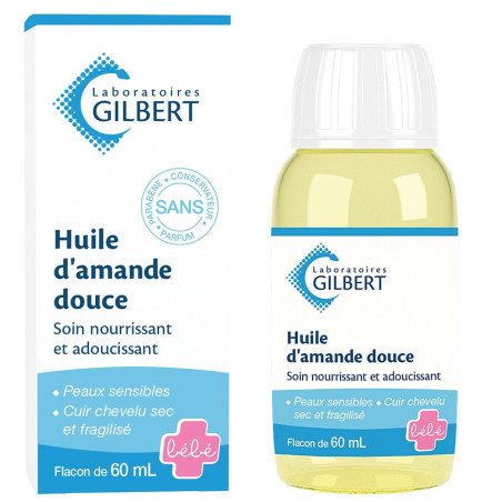 Gilbert huile d'amande douce 60 ml