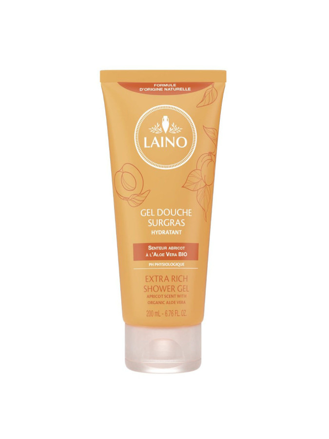 Laino Gel Douche Surgras Hydratant Abricot 200 ml