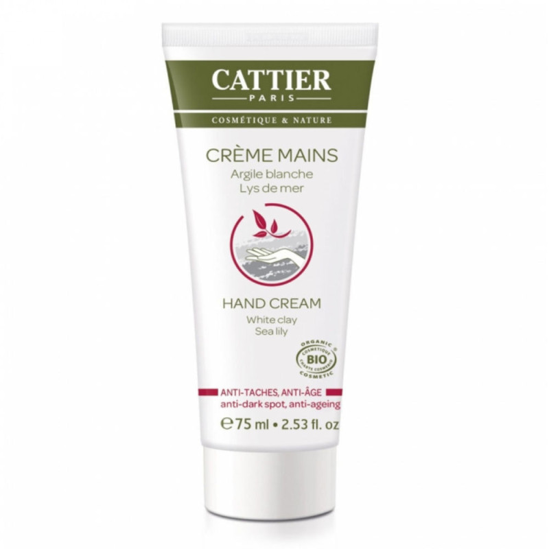 Cattier Crème Mains Anti-Taches et Anti-Age 75ml