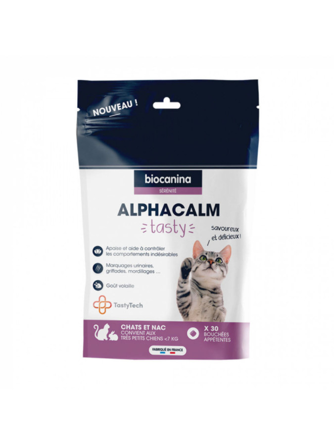 Biocanina Alphacalm Tasty Chats - NAC - Très Petits Chiens 30 Bouchées Appétentes